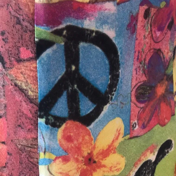 Moschino Cheap Chic Yellow Peace Sign Dress - Picture 4 of 13